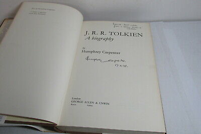 TCG J R R Tolkien A Biography By Humphrey Carpenter 1977 Signed