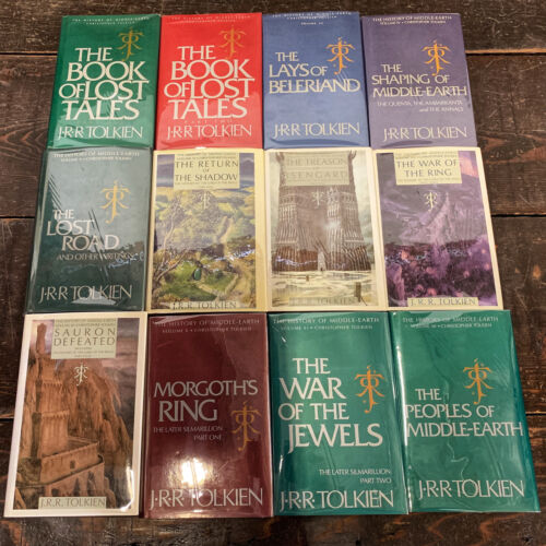 TCG History Of Middle Earth Complete 12vol Vintage Set Tolkien Lord