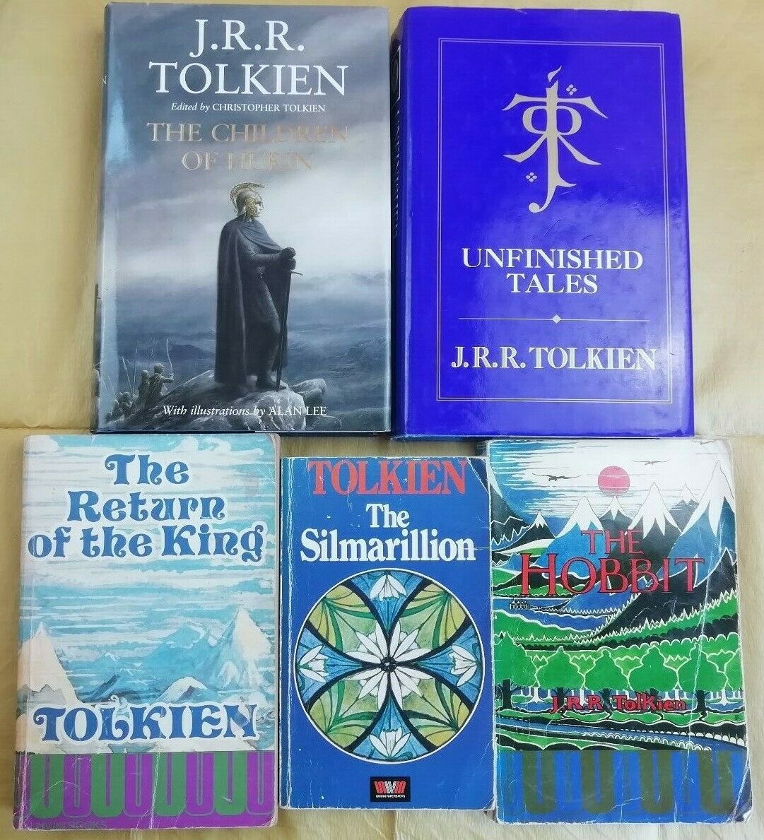 Tcg - J R R Tolkien 5 Book Set Collection, Paperback & Hardback, One 