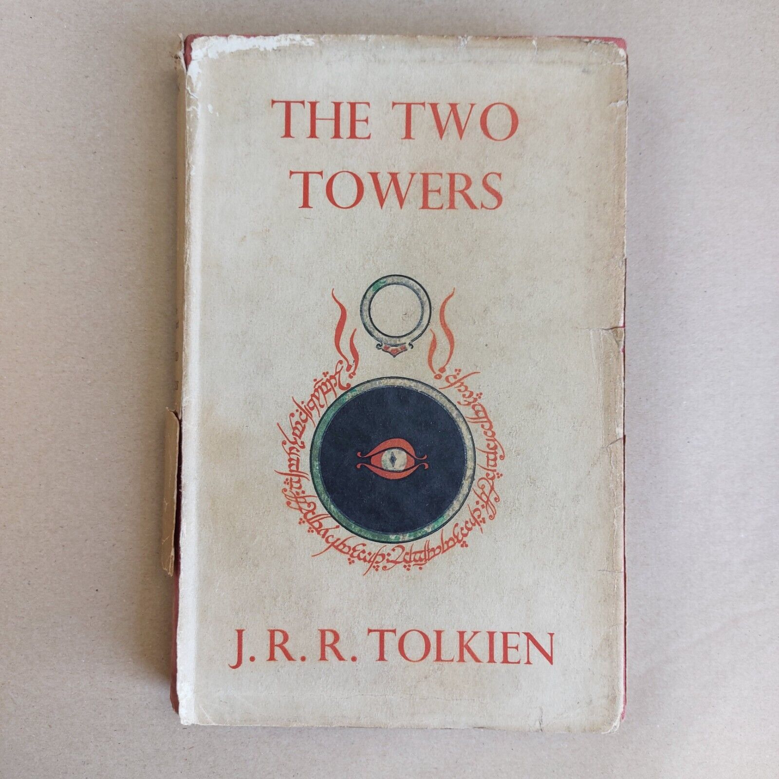 TCG - J R R TOLKIEN - THE TWO TOWERS - VINTAGE HARDBACK 1957 5TH IMPRESSION