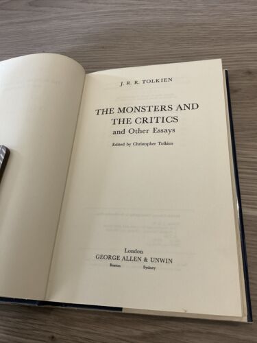 TCG - The Monsters And The Critics And Other Essays, JRR Tolkien, Allen ...