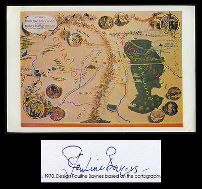 Beatufil map. By Pauline Baynes, the only illustrator Tolkien
