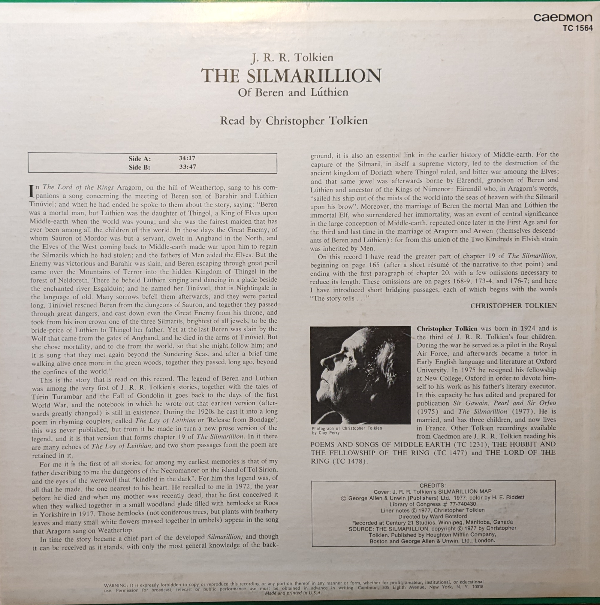 Blind Read Through: J.R.R. Tolkien; The Silmarillion, Of Aulë and